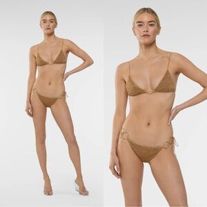 NEW OSEREE LUMIÈRE RING MICROKINI in gold